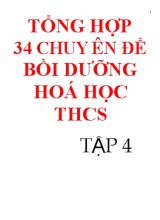 Chuyên đề 21 tìm khoảng biến thiên của một lượng chất
